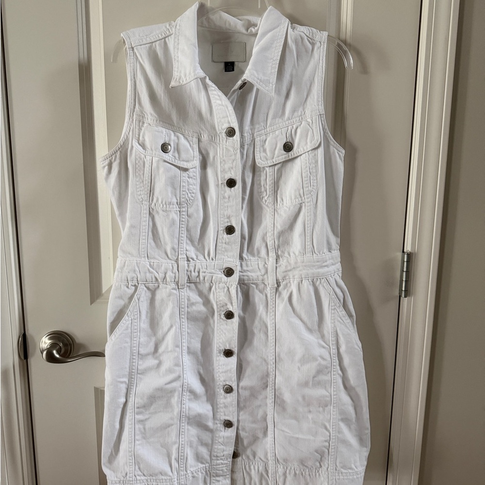 Ladies Ralph Lauren White Sleeveless Mini Dress